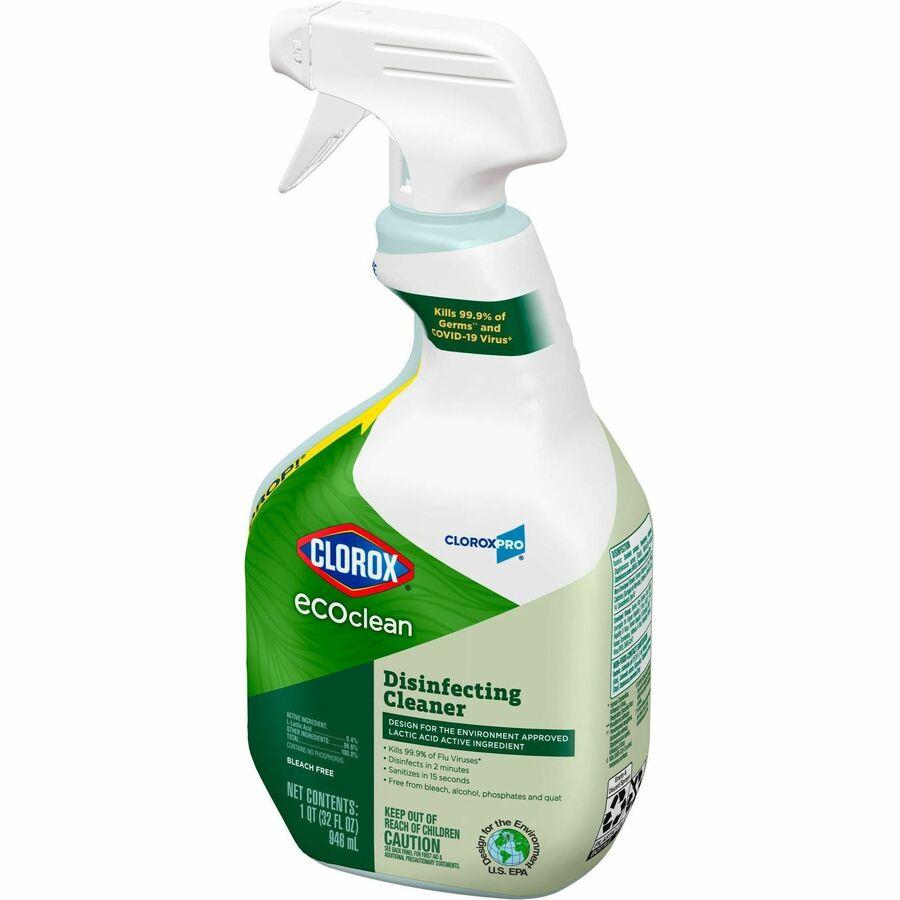 OdoBan Eucalyptus Deodorizer Disinfectant Spray - Ready-To-Use - 32 fl oz (1 quart) - Original Eucalyptus Scent - 12 / Carton - Deodorize, Residue-free, Freshen, Mildewstatic - Green