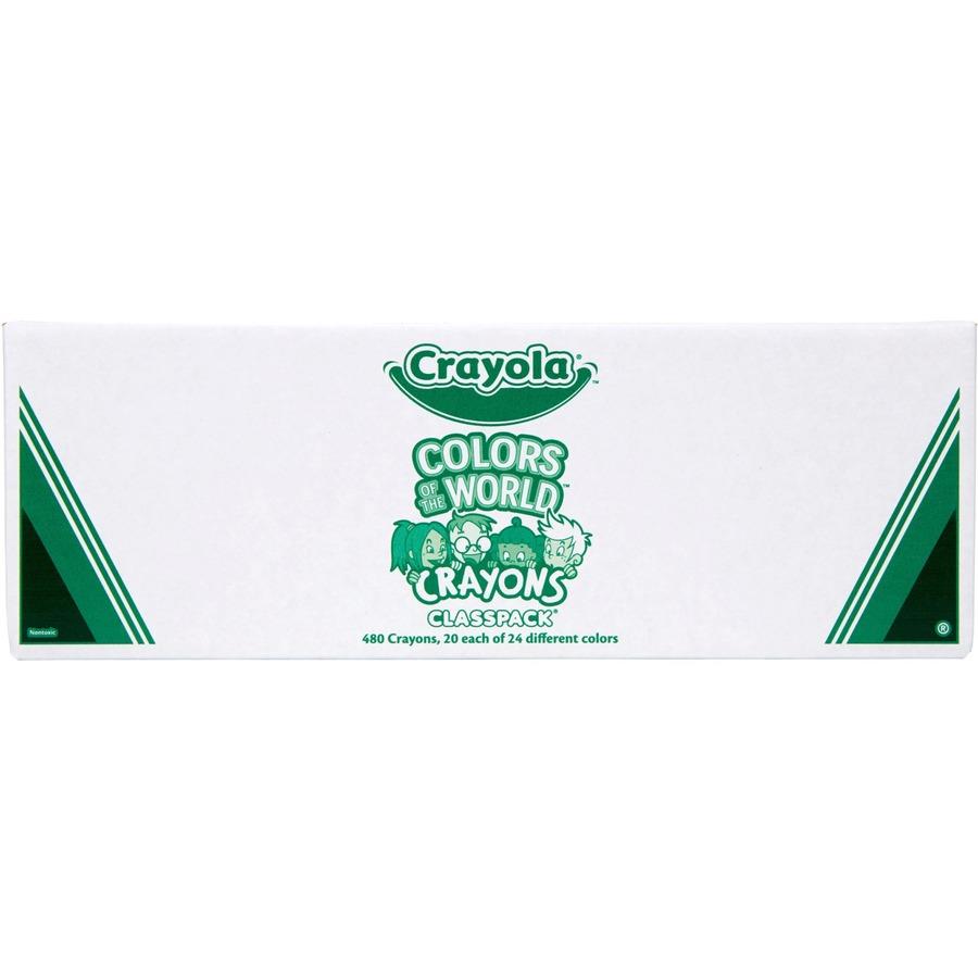 Crayola Jumbo Crayon Classpack - 5 Length - 0.5 Diameter - Assorted - 200  / Box - ICC Business Products
