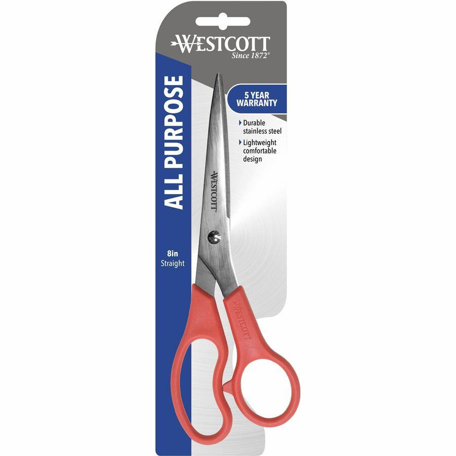 Westcott 8 Breast Cancer Awareness Straight Scissors - 8 Overall