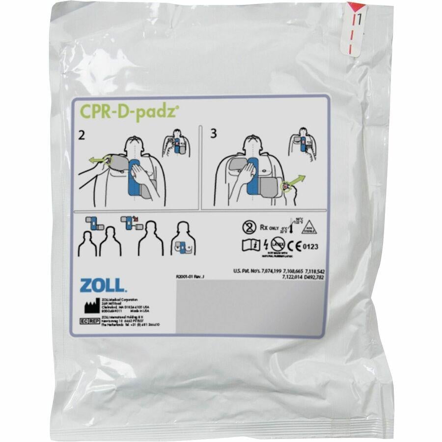 CPR-D-Padz® One-Piece Electrode Pad With Real CPR Help - ZOLL