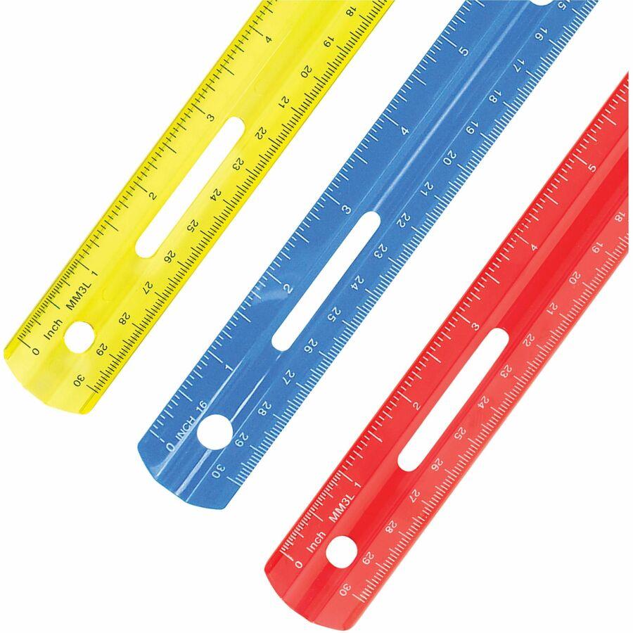 Westcott Transparent Shatter-Resistant Plastic Ruler - ACM45016 