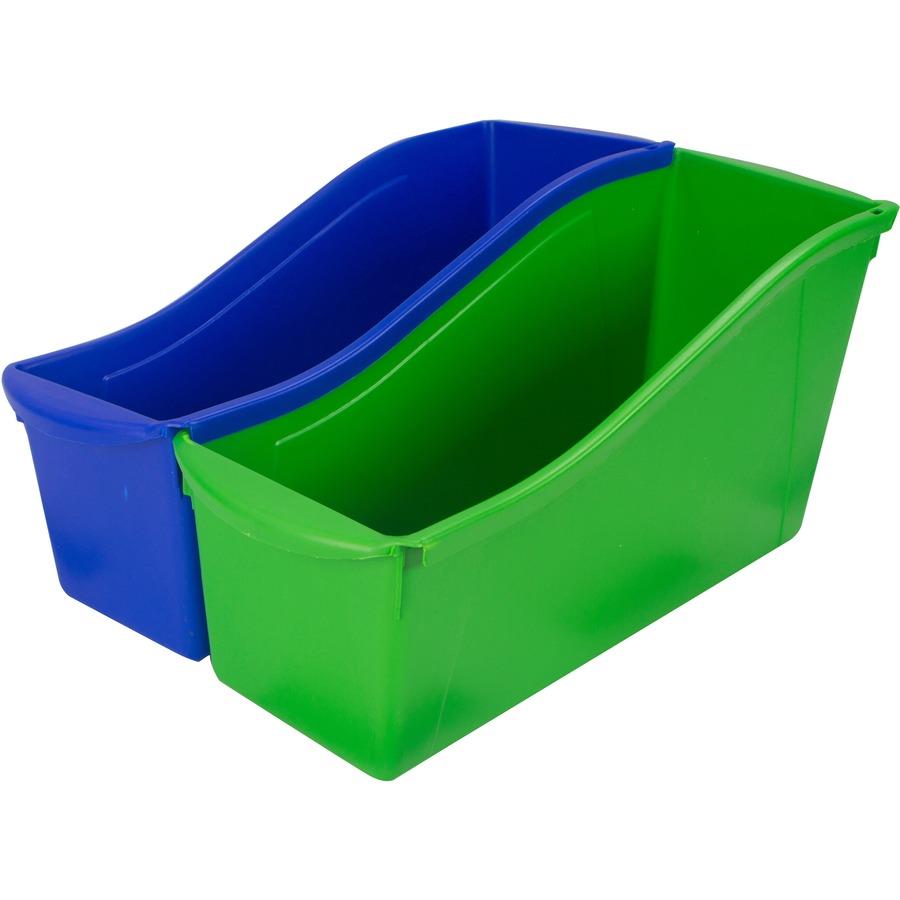 Storex Double XL Wide Book Bins