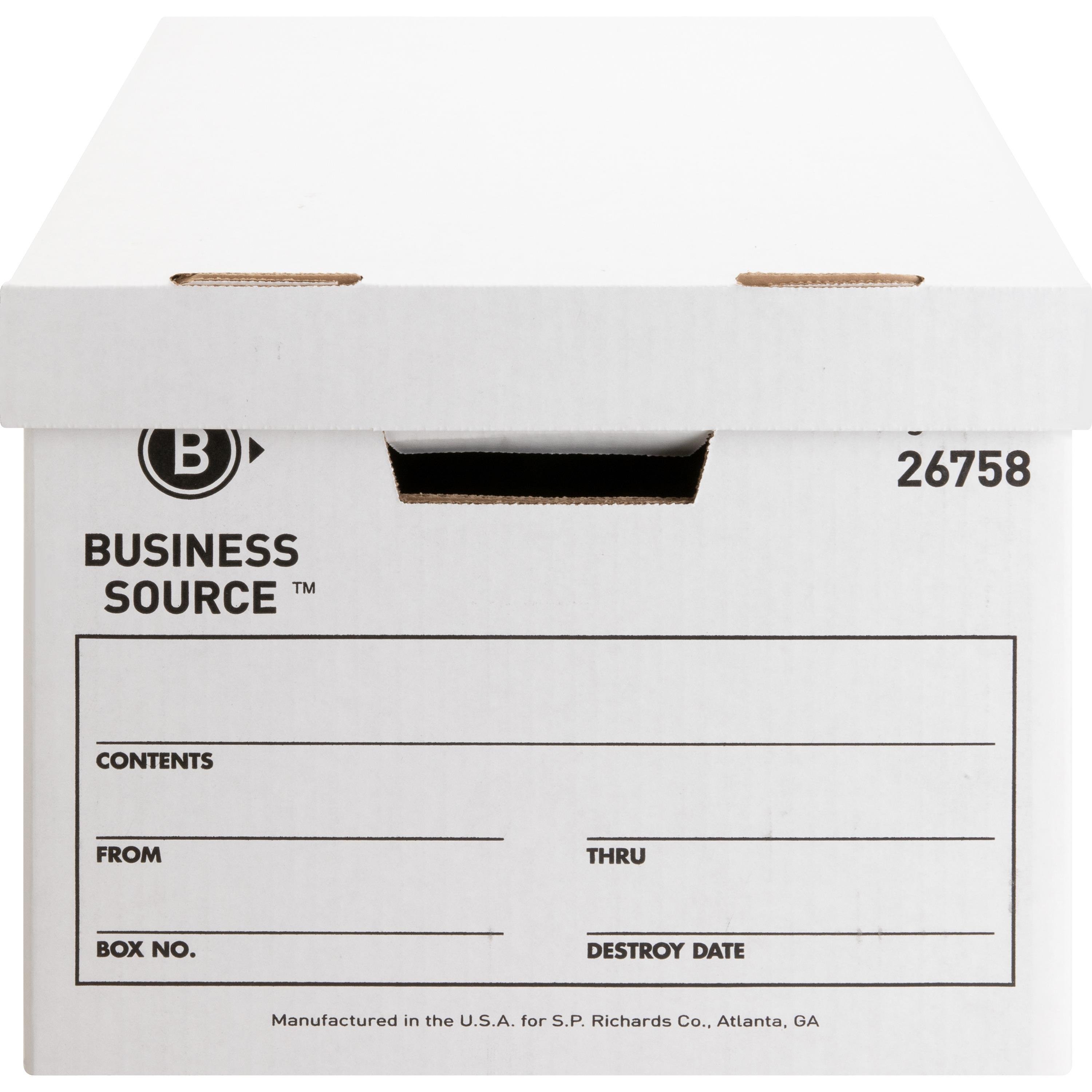 Business Source Lift-off Lid Heavy-Duty Storage Box - External BSN26758,  BSN 26758 - Office Supply Hut