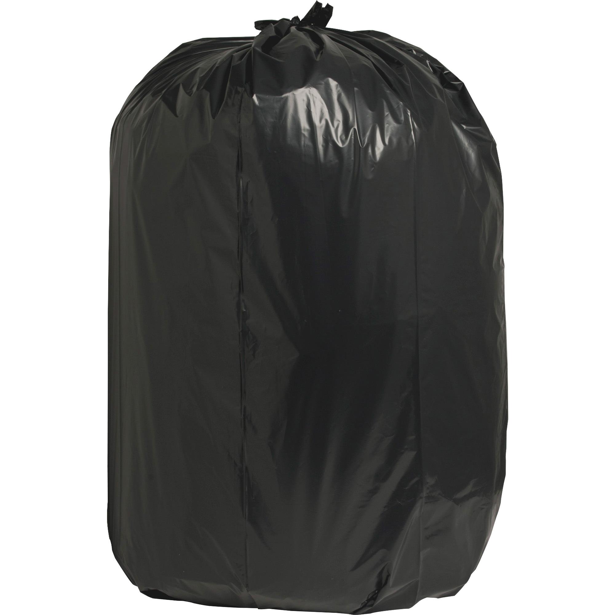 Hefty Easy Flaps 30-gallon Large Trash Bags - Large Size - 30 gal Capacity  - 30 Width x 33 Length - 0.85 mil (22 Micron) Thickness - Drawstring  Closure - Black - 6/Carton - 40 Per Box - Can - Recycled