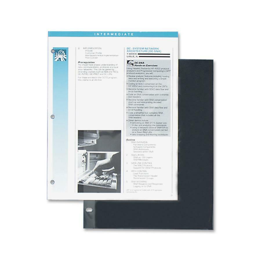 C-Line Heavyweight Polypropylene Sheet Protector Non-Glare 2 11 x 8 1/2  100/BX 62028