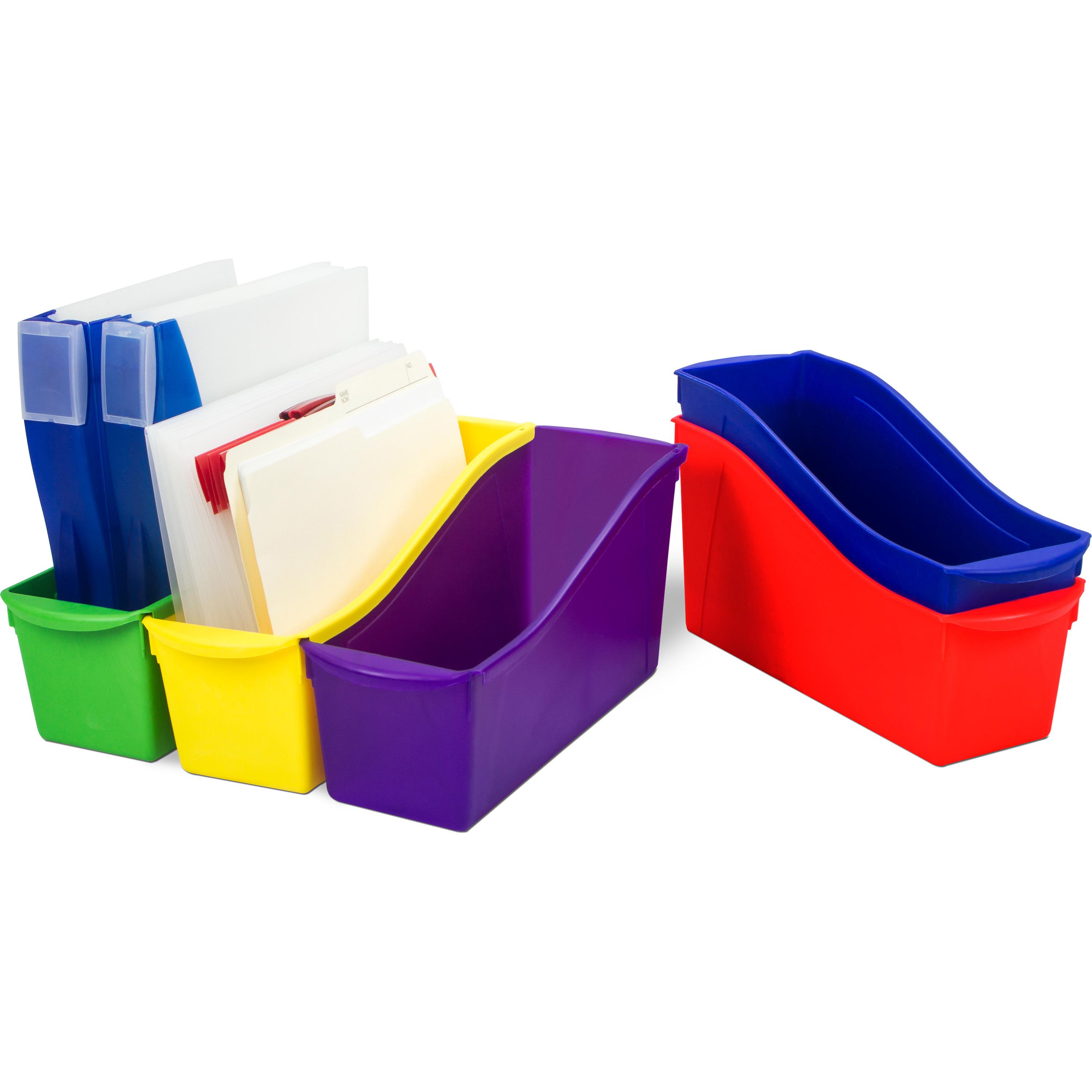 Storex Double XL Wide Book Bins