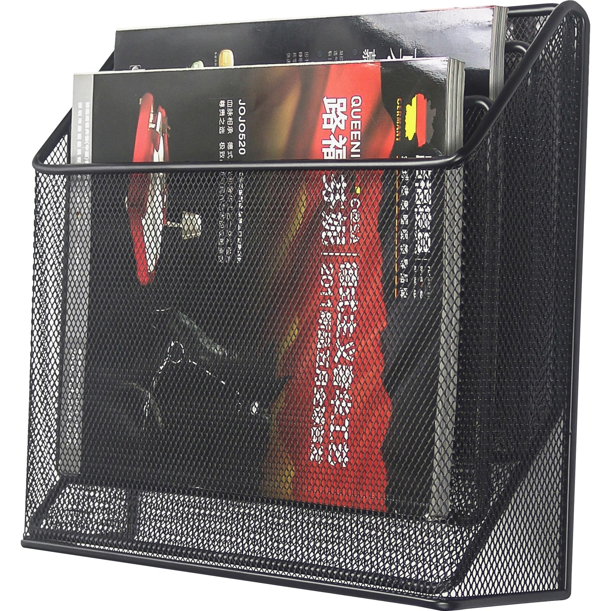 Lorell Mesh Desktop Organizer - 3 Tier(s) - 11.4