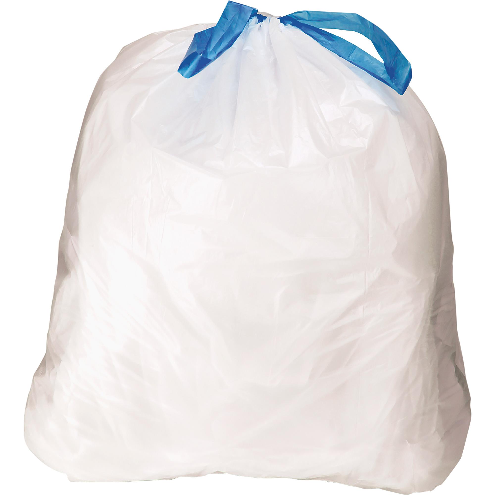 13-Gallon Drawstring Trash Bags  Standard Kitchen Trash Bags – PlasticMill