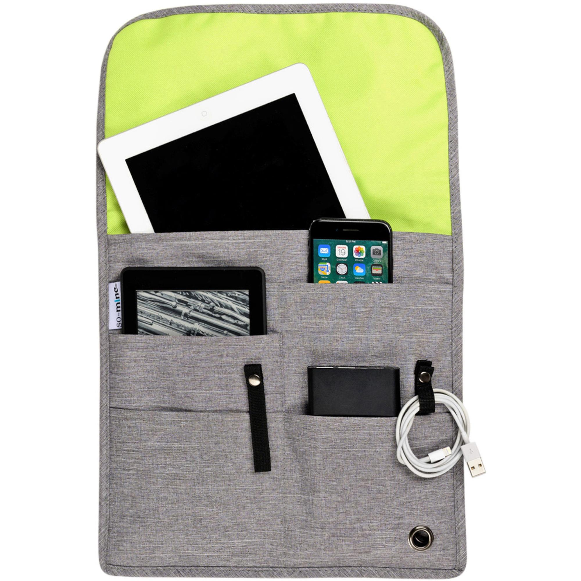 SoMine Carrying Case Travel Essential Ash Gray, Lime 18" Height x