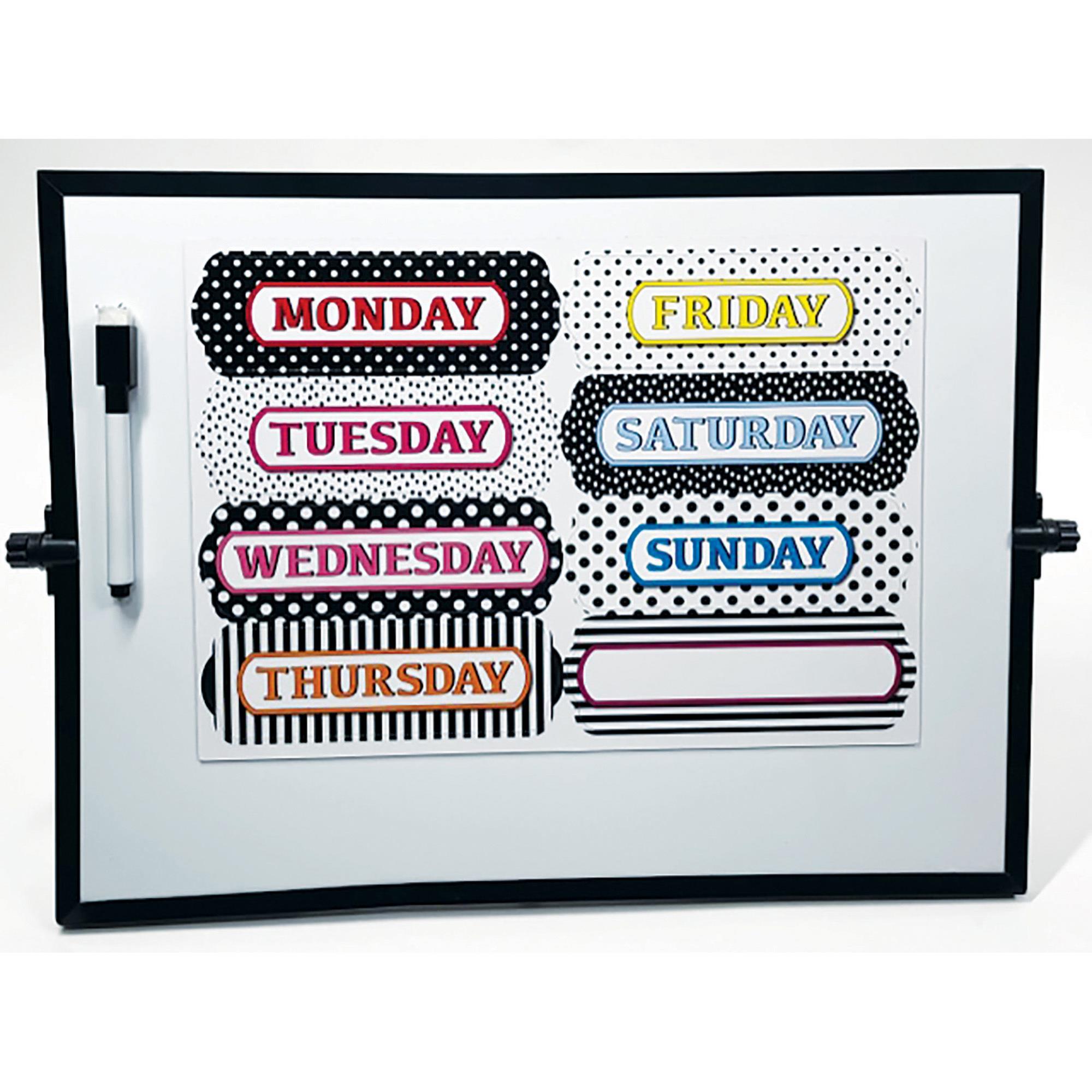 Die-Cut Magnets Chalkboard Calendar Months 6Pk 