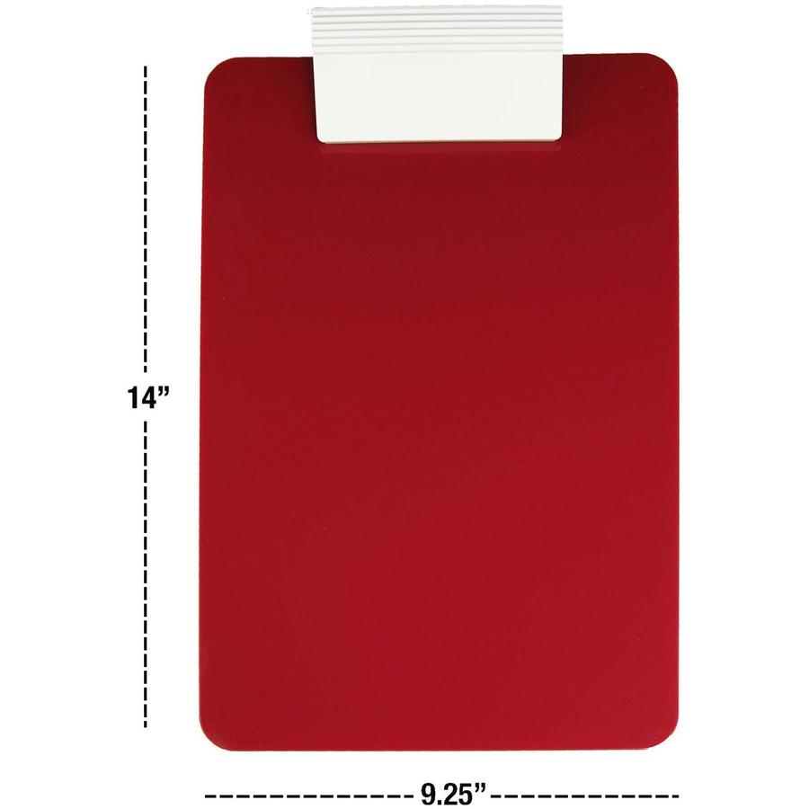 Saunders Neon Plastic Clipboards 0.50 Clip Capacity Low profile Plastic  Neon Pink 1 Each - Office Depot