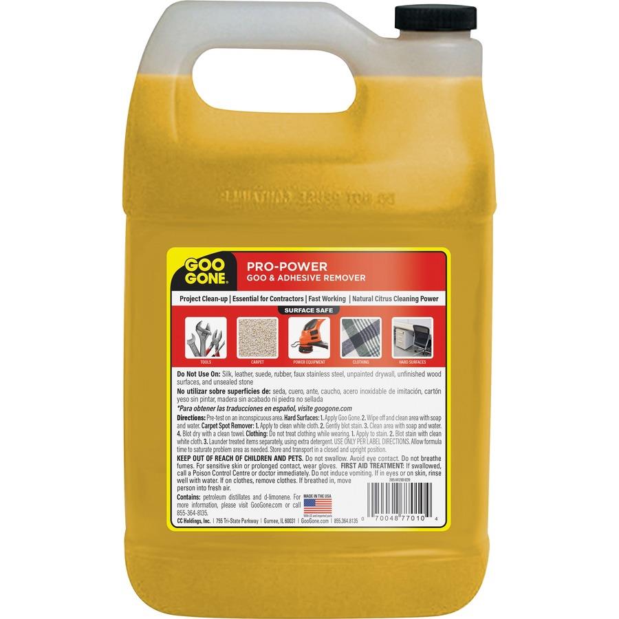 Goo Gone 1-Gal Pro-Power Remover - Liquid - 128 fl oz (4 quart) - Citrus  Scent - 4 / Carton - Orange - ICC Business Products