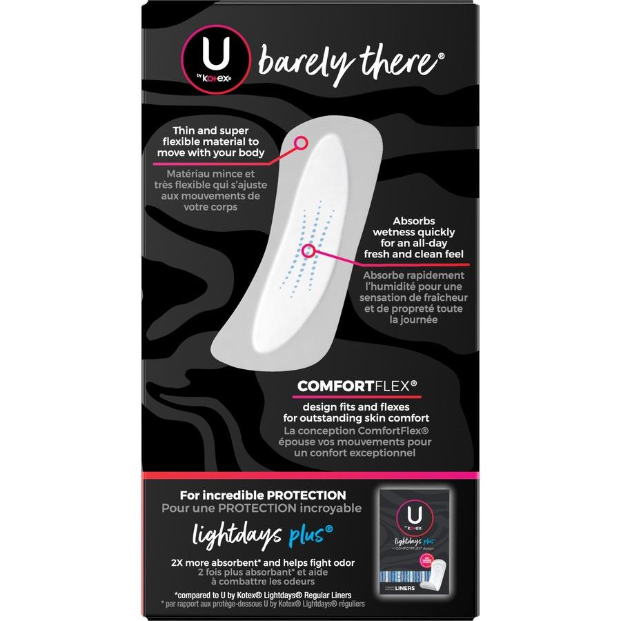 U by Kotex Barely There Thong Pantiliners 50 ea (Pack of 2)