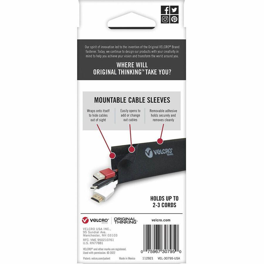 VELCRO® Brand Mountable Cable Sleeves