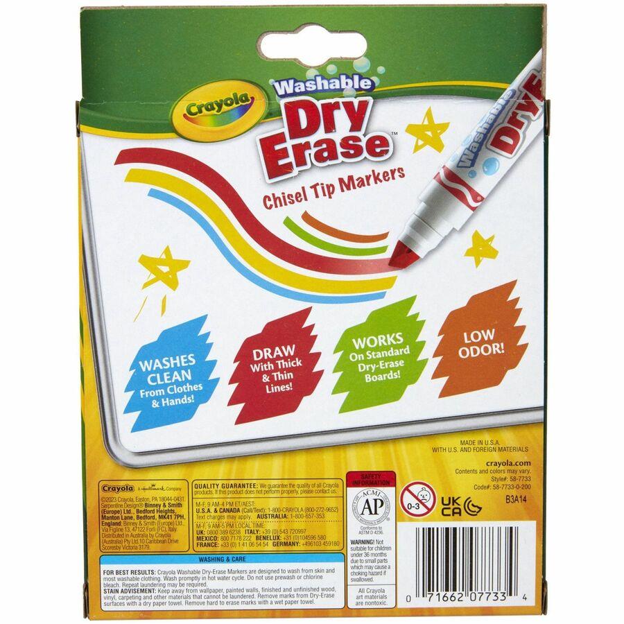 Washable Slim Dry Erase Markers, 10 Count