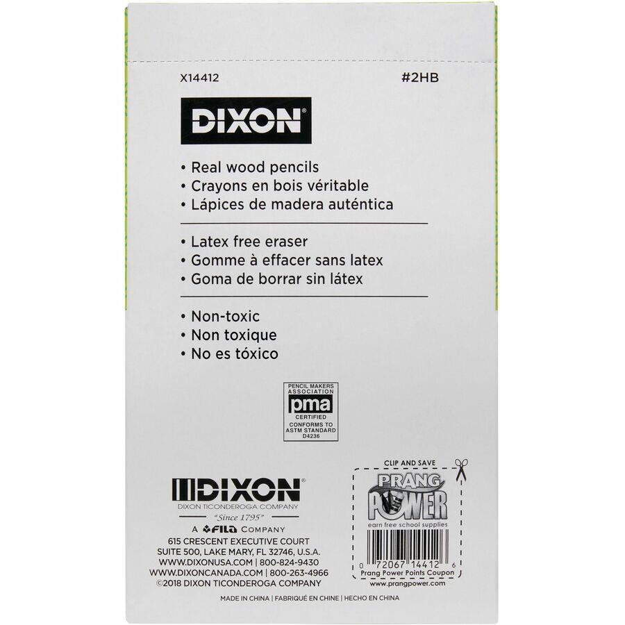 Dixon Pre-sharpened Wood Golf Pencils - #2 Lead - Yellow Wood Barrel - 144  / Box