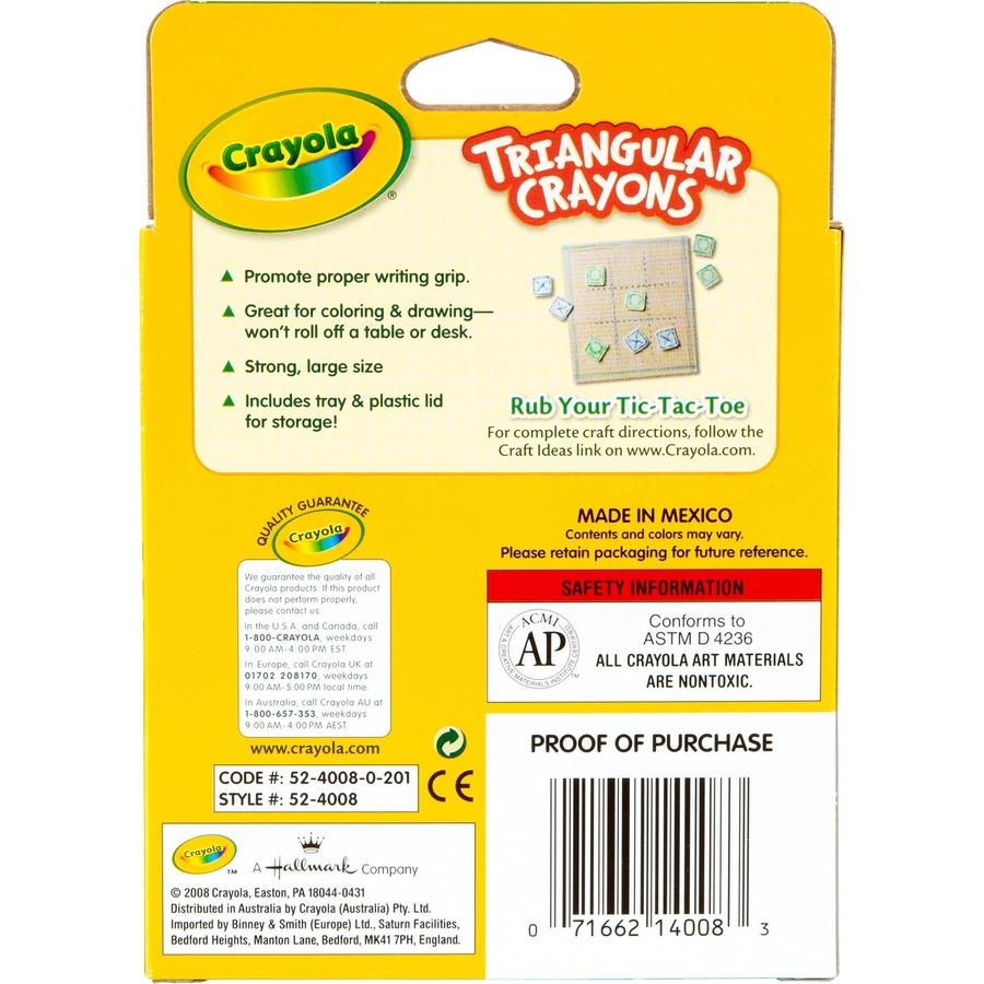 Crayola Regular Size Crayon Sets - 3.6 Length - 0.3 Diameter