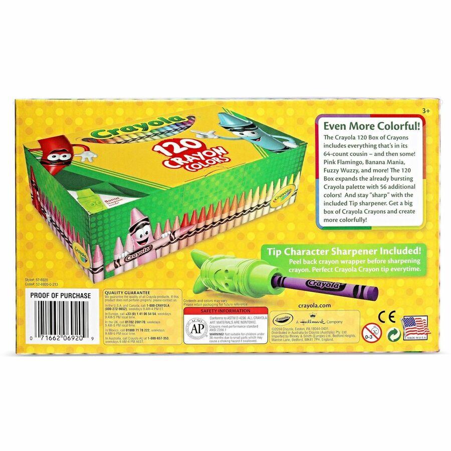 Crayola Set of Four Regular Size Crayons in Pouch - Red, Blue, Yellow,  Green - 360 / Carton - Thomas Business Center Inc