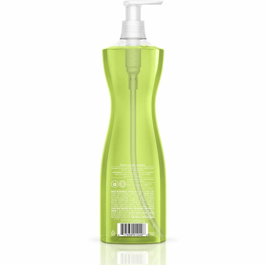 Method Dish Soap - 18 fl oz (0.6 quart) - Lime + Seasalt Scent - 6 / Carton - Light Willow Green