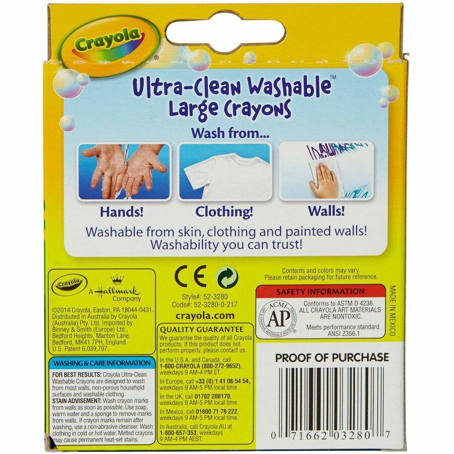 Crayola Large Crayon & Washable Marker Classpack - Red, Yellow, Green,  Blue, Orange, Violet, Brown, Black Ink - Red, Yellow, Green, Blue, Orange,  Violet, Brown, Black Wax - 1 Box - ICC Business Products