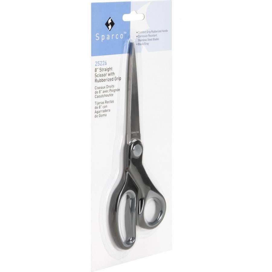 Sparco 8 Bent Multipurpose Scissors, Black