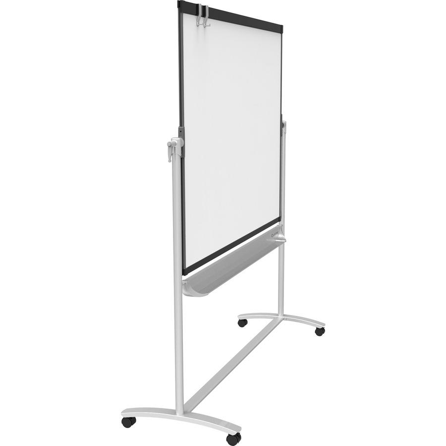 Large Reversible Total Erase Mobile Easel, Whiteboard, 6' x 4', Neutral  Frame