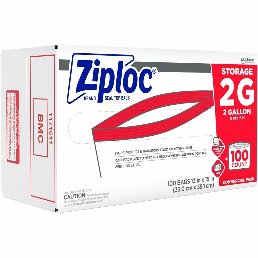 Ziploc Brand Large Freezer Bags, 3 packs of 50