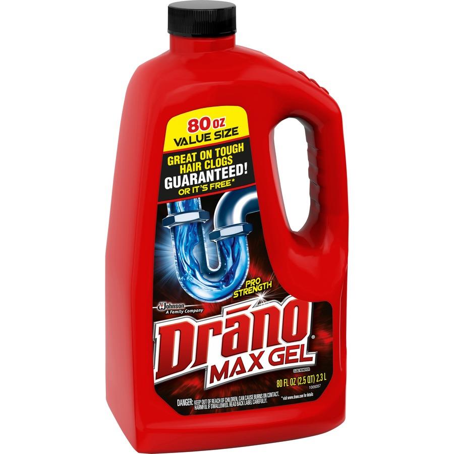 Drano, SJN694772CT, Max Gel Clog Remover, 6 / Carton, Yellow 