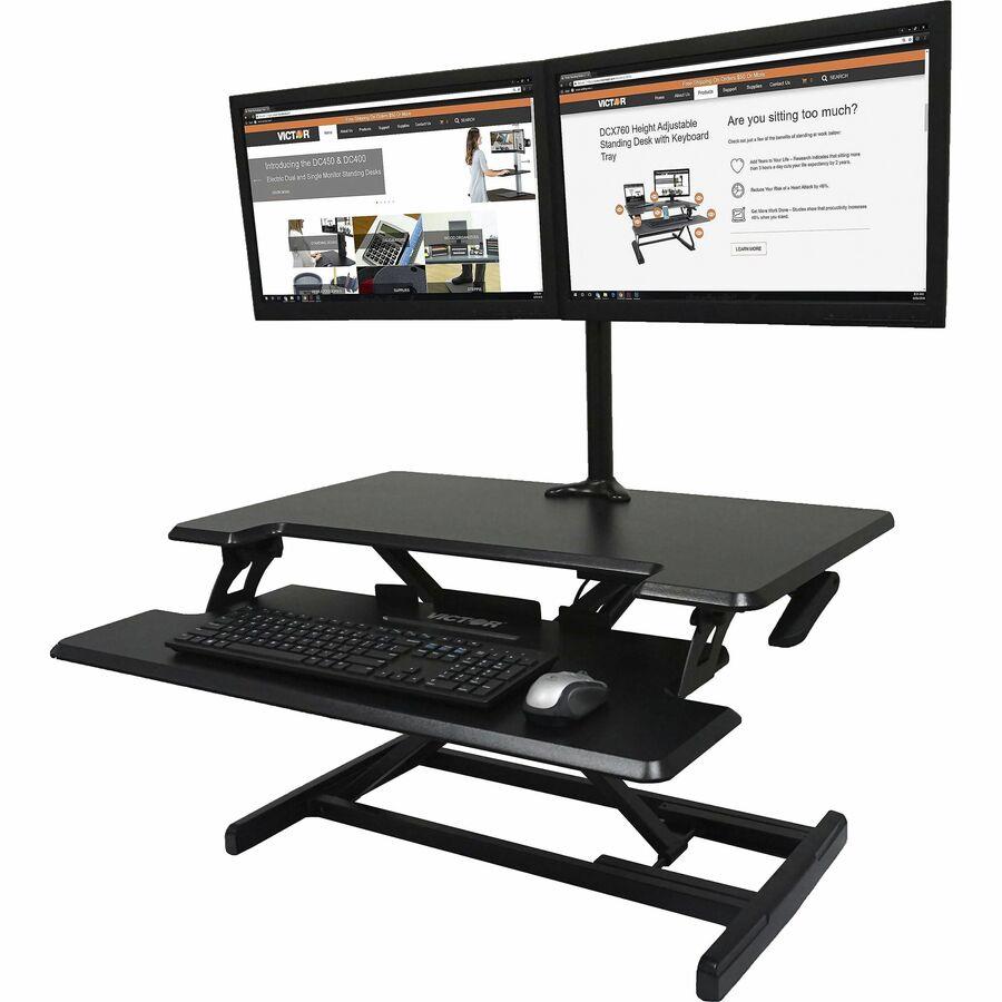 High Rise™ Height Adjustable Compact Electric Full Standing Desk - Victor  Tech