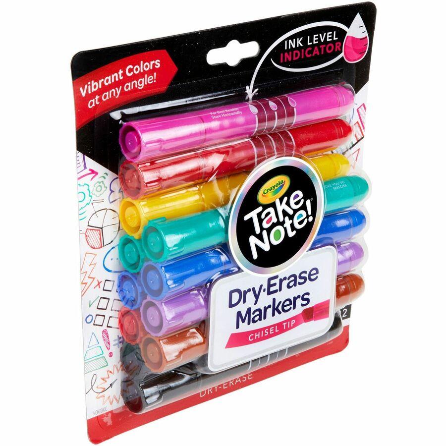 Low Odor Dry Erase Markers, Chisel Tip, 4 Count, Crayola.com