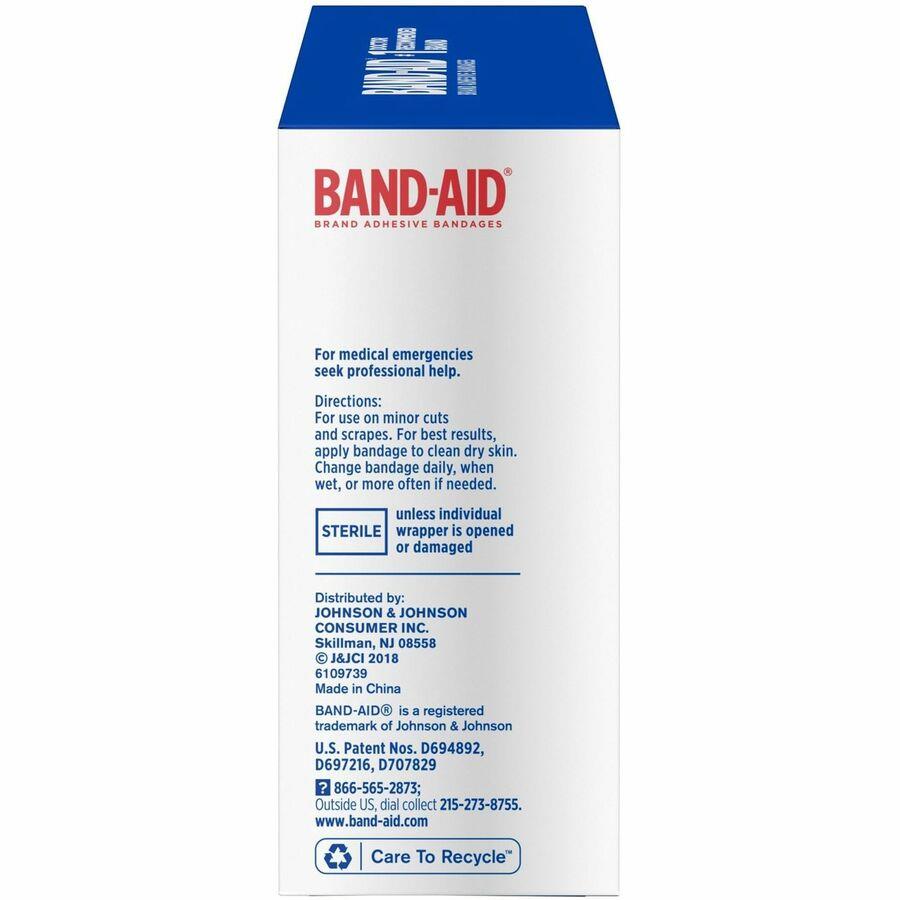  Band-Aid Brand Sterile Flexible Fabric Adhesive Bandages,  Comfortable Flexible Protection & Wound Care for Minor Cuts, Pad Designed  to Cushion Painful Wounds, 2 Pack, 100 Ct : Everything Else