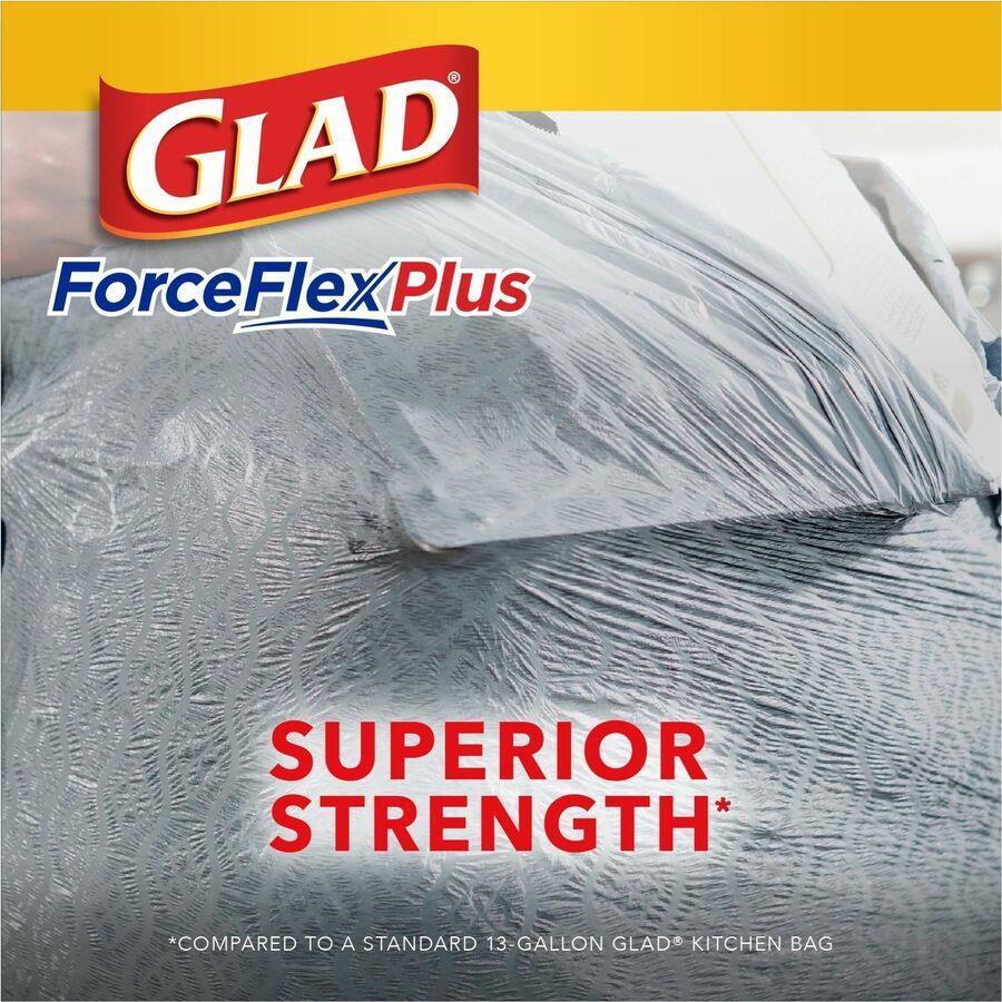 Glad ForceFlexPlus X-Large Kitchen Drawstring Trash Bags CLO78913, CLO  78913 - Office Supply Hut