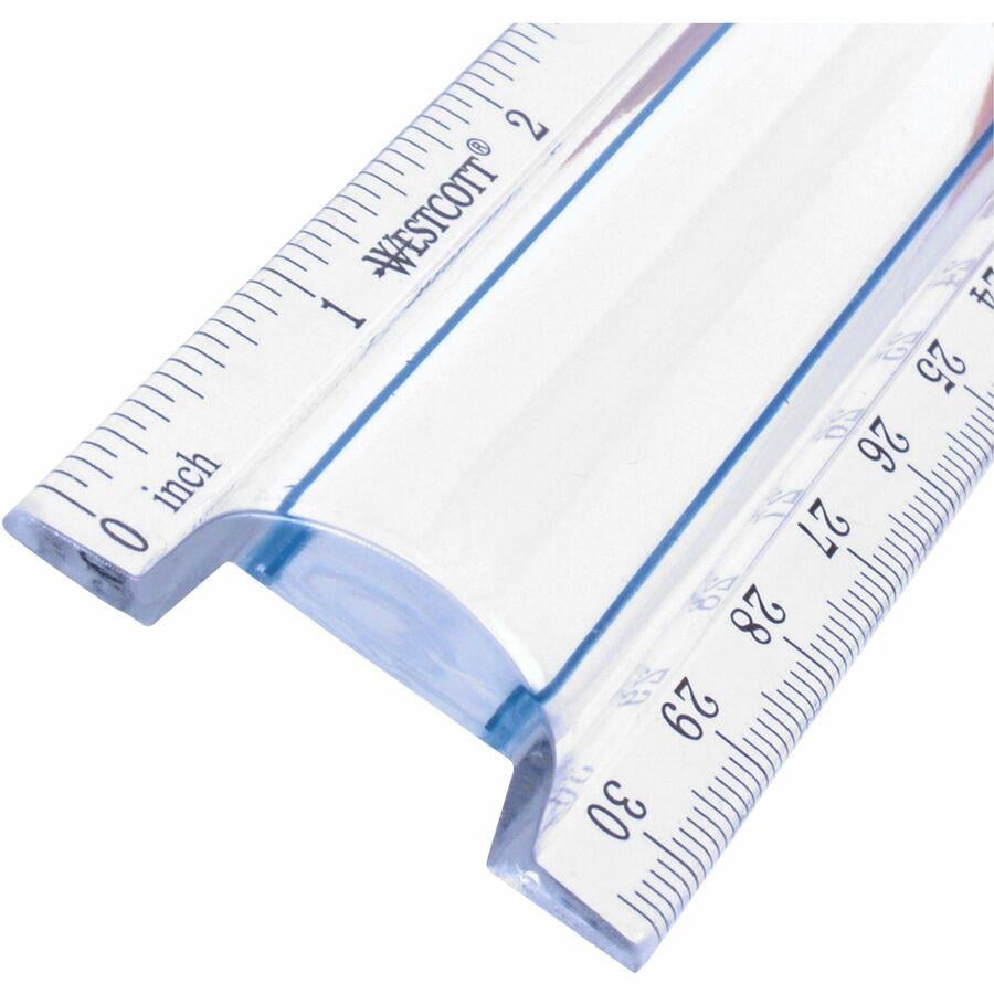 Officemate Flexible Rulers - 12 Length 1.3 Width - Imperial, Metric