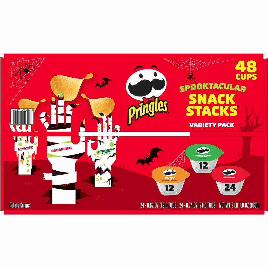 Pringles Variety Pack Potato Chips, 0.74 oz. Bags, 72 Bags/Carton