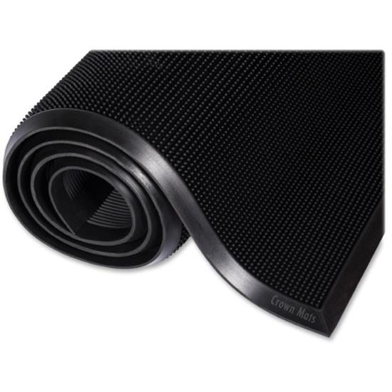 Crown Gray Rectangular Indoor Utility Mat in the Mats department