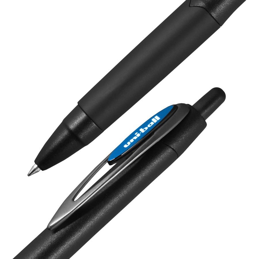 Uni-Ball Air Porous Rollerball Pen, Medium 0.7 mm, Black Ink/Barrel, Dozen