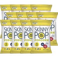 SkinnyPop Skinny Pop Popcorn - Non-GMO, Gluten-free, Dairy-free, Fat-free,  Preservative-free - Original - 1 oz - 12 / Carton 