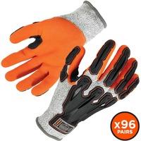 ProFlex 901 Half-Finger Leather Impact Gloves, BLACK, Size XL