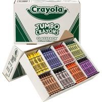 Crayola Jumbo Crayon Classpack - 5 Length - 0.5 Diameter - Assorted - 200  / Box - ICC Business Products