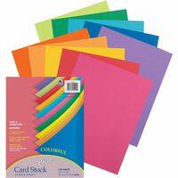Pacon Laser Printable Multipurpose Card Stock - 10% Recycled Letter - 8  1/2 x 11 - 65 lb Basis Weight - 100 / Pack - Assorted