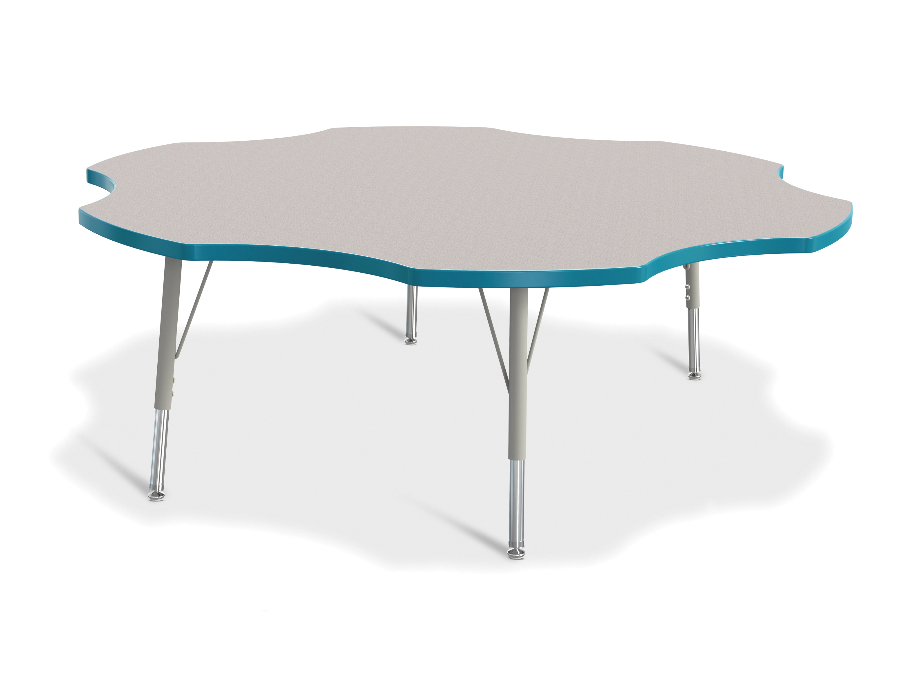 Jonti-Craft Berries Elementary Height Prism Six-Leaf Table