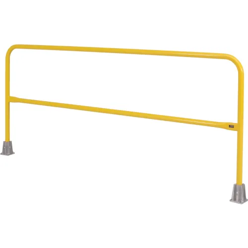 Temp Railing Yellow Global Industrial™ Safety Railing, 8'L, Yellow