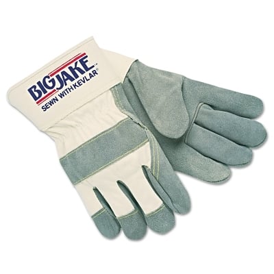 MCR Safety Heavy-Duty Side Split Gloves, Small, Leather - Janeice ...