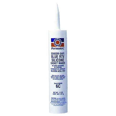 Sensor-Safe Blue RTV Silicone Gasket, 11 oz Cartridge - Supply Nut 