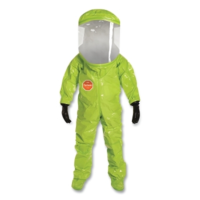 Buy DuPont Tychem TK Encapsulated Level A Suit Rear Entry, Lime