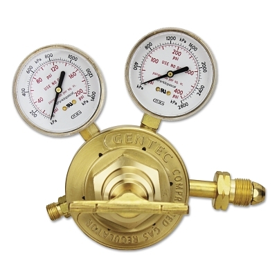 Gentec Single Stage Regulators, L.P. Gas, CGA 510, 400 psi inlet ...
