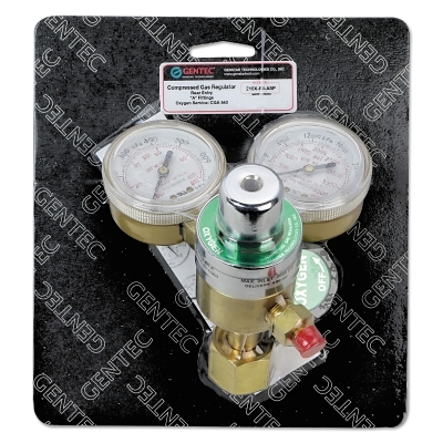 Gentec Single Stage Regulators, Oxygen, CGA 540 Rear, 4,000 psi inlet ...