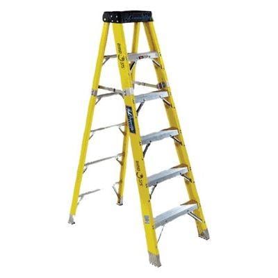 FS1100HD Series Rhino 375 Fiberglass Step Ladder, 4 ft x 20 1/2 in, 375 ...