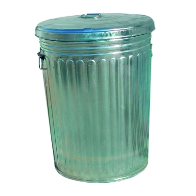 Buy Pre-Galvanized Trash Can With Lid, 30 gal, Galvanized Steel, Gray