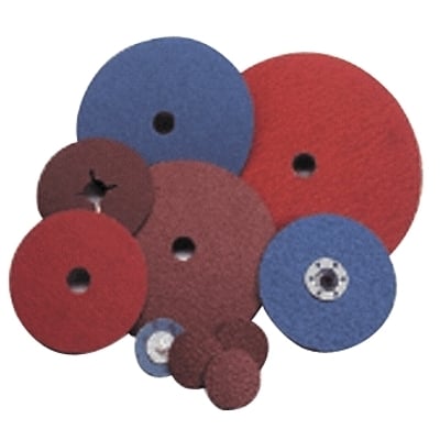 Gemini Metalite Coated-Fibre Discs, Aluminum Oxide, 7 in Dia., 80